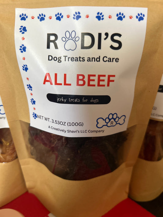 Jerky Treats for Dogs- All Beef Lrg Bag